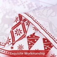 thumbnail image 4 of Haperlare 52"W x 15"L Christmas Tree Deer Cafe Valance Curtain Boho Style Blackout Valance Curtains Home Decorations Kitchen Valance Curtain, White, 4 of 6