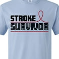 thumbnail image 4 of Inktastic Stroke Survivor Red Ribbon Awareness T-Shirt, 4 of 5