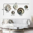 thumbnail image 4 of Designart "White Fractal Spiralling II" Modern Geometric Metal Wall Art Set of 5 Piece, 4 of 5