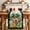 Green, variant on St Patricks Day Table Runner - 90 Inch Long Modern Watercolor Dogs Green Shamrock Cotton and Linen Blended Dress Scarves Farmhouse Table Runner for Kitchen Dining, Coffee Table, 13" x 90"