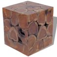 thumbnail image 1 of vidaXL Stool Solid Teak Wood, 1 of 7