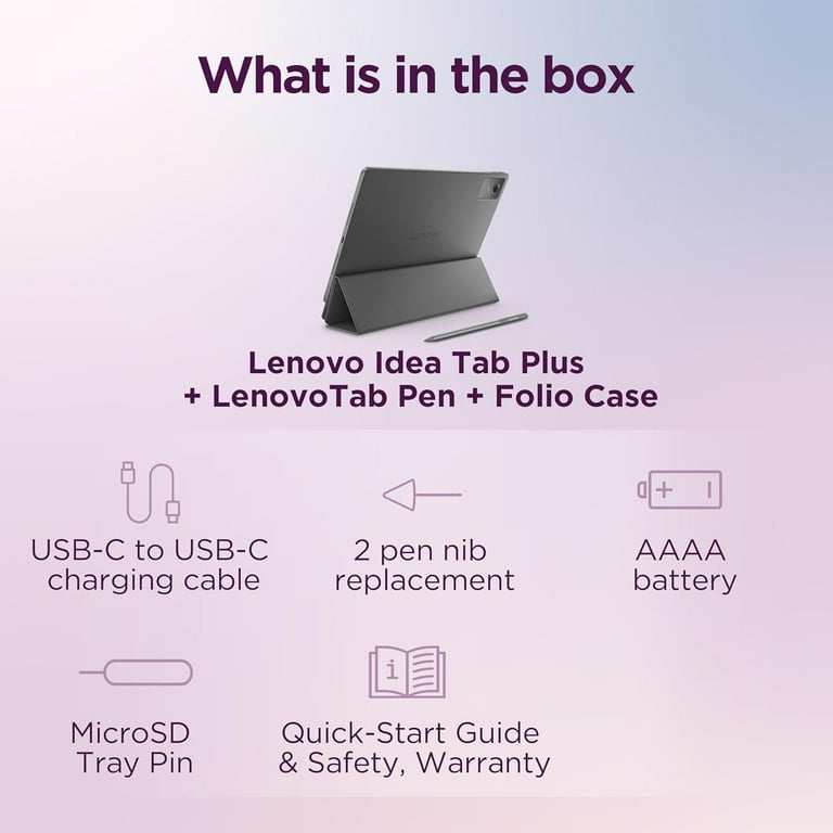 Lenovo Idea Tab Plus - Lightweight Tablet - 12.1 2.5K IPS