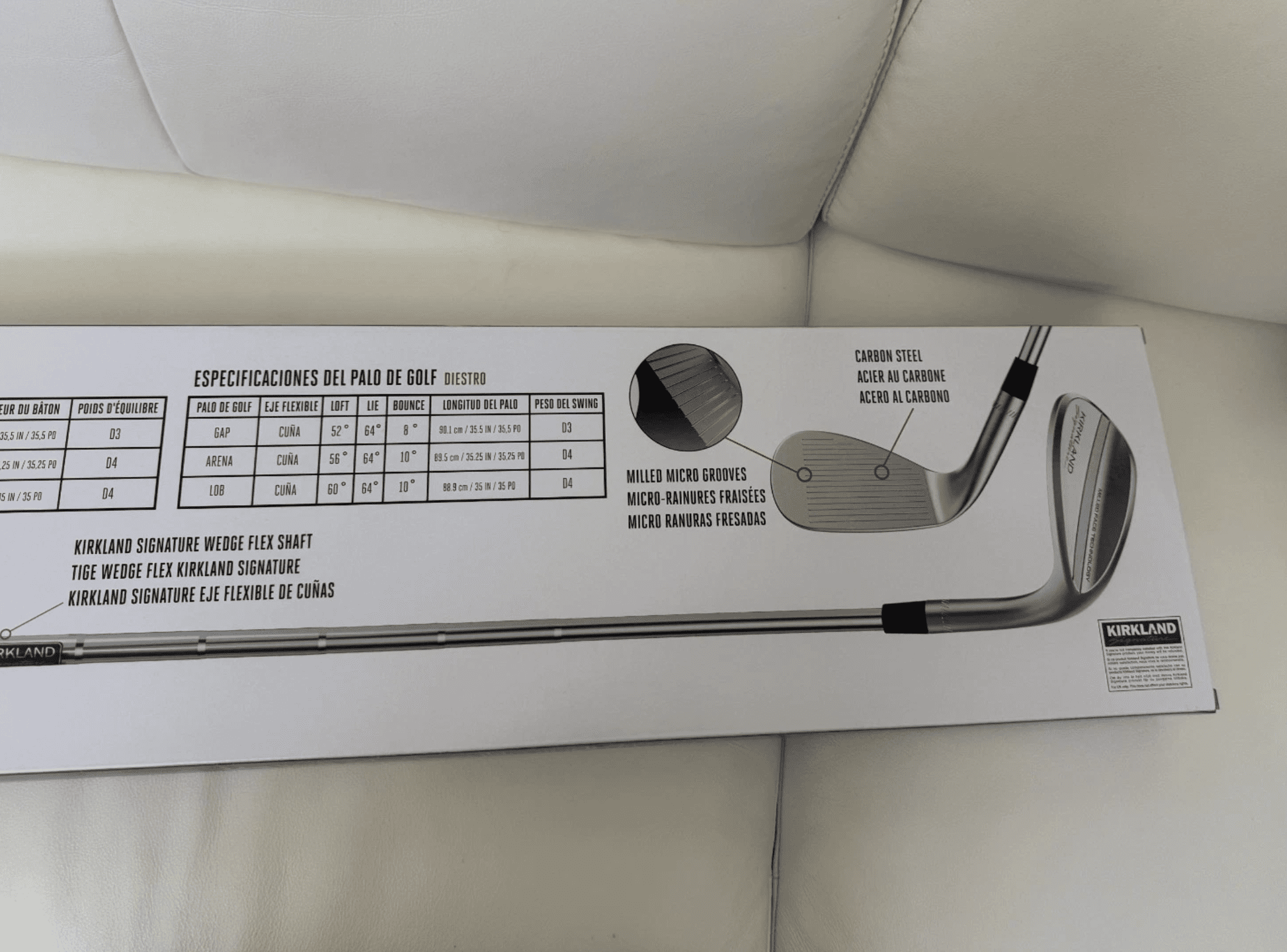 Kirkland Signature Golf Wedges Set Gen 2 High Performance Gap Sand