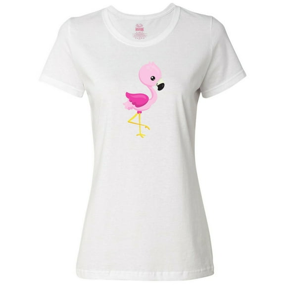 Inktastic Cute Flamingo, Baby Flamingo, Pink Flamingo, Bird Women's T-Shirt