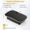 thumbnail image 2 of Goplus Vibration Plate Exercise Machine with 10 Speed Intensities Remote for Home Fitness Blackk, 2 of 10