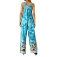 thumbnail image 2 of nvzhuang Women Casual Bodysuit, Floral Printed Wide Leg Sleeveless Loose Sling Long Jumpsuit, 2 of 9