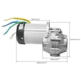 thumbnail image 6 of 32" Golf Cart Rear Differential Axle Kit with Powerful 60V 3000W DC Brushless Motor 5000RPM For DIY Electric Vehicles ATVs, UTVs, Quads, Buggy, Dolly Carts, Trikes, Go Kart (22x10-10 Wheels), 6 of 9