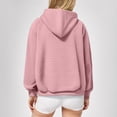 thumbnail image 2 of kpoplk Women's Fashion Hoodies Sweatshirts Hooded Sweatshirt Women Womens Fall Sweatshirts(Red,S), 2 of 6