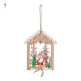 thumbnail image 2 of Hanging Ornament Cartoon Pattern Window Decor Elegant Christmas Hollow House Pendant for Holiday, 2 of 9