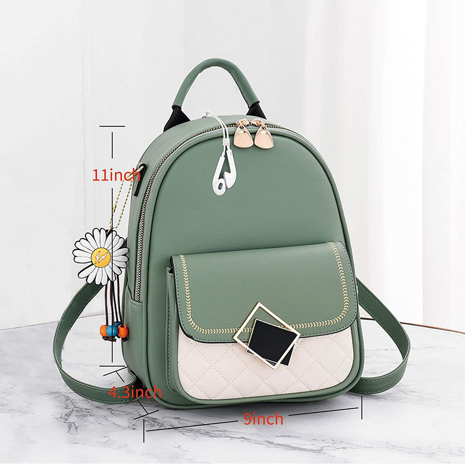  Mini Backpack Purse for Women Girls, Palm Leaf Small Backpack  Watercolor Tropical Leaf Lightweight Casual Travel Bag Daypack for Teens  Kids School Adult
