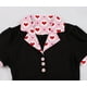 thumbnail image 5 of Puntoco Vestido De Manga Corta Con Cuello En V, Vestido Retro De Longitud Media Estilo Corte Hepburn Para Mujer Rosa Rojo L, 5 of 8