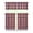 White-194, variant on Kitchen Curtains Set Tier and Valance, Buffalo Plaid Pattern, Vintage Checkered Design, Retro Plaid, Abstract Colorful Checkered, Rustic Farmhouse Plaid Print Classic Red