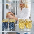 thumbnail image 5 of BlinkL Clear PET Plastic Food Storage Jars with Screw-On Gold Lids, Refillable, Reusable, for Dry Food, Honey, Herb, Nuts, 30 Count, 5 of 5