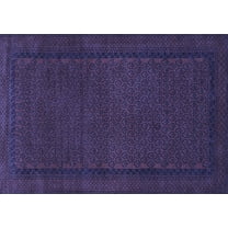 Ahgly Company Indoor Rectangle Persian Blue Traditional Area Rugs, 5' x 7'