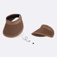 thumbnail image 6 of Womens Sun Visor Hat Wide Brim Sun Hat Color Blocking Beach Hat, 6 of 6