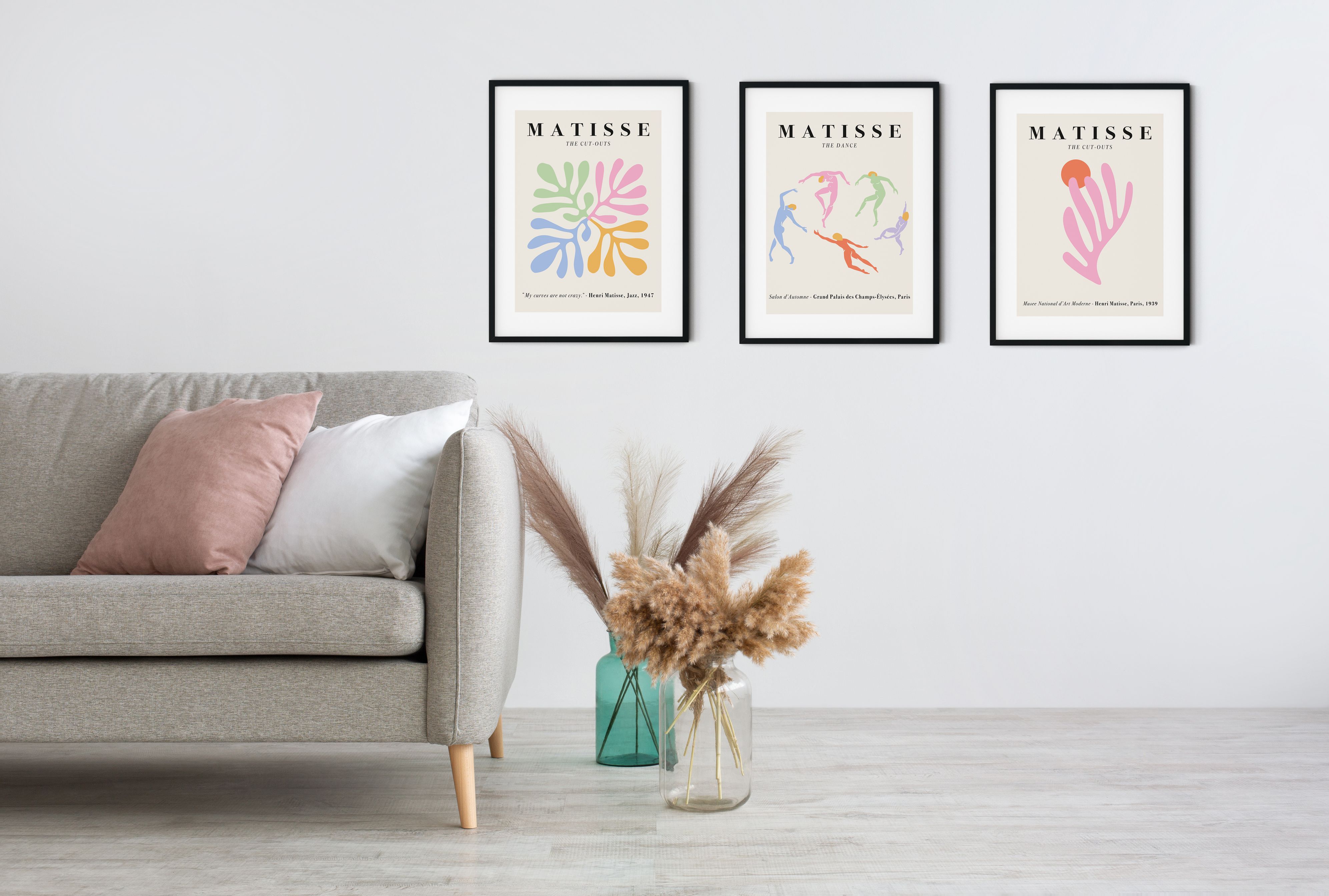 Haus and Hues Set of 3 Danish Pastel Posters, Danish Pastel Room Decor,  Danish Pastel Decor, Danish Pastel (12x16, 16x20, UNFRAMED/FRAMED) 