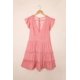 thumbnail image 1 of ABPHQTO Minivestido a capas sin mangas estampado rosa de mujer, 1 of 5