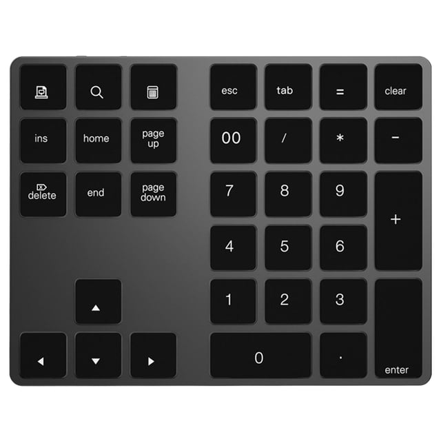 Teclado Numérico Jinwen Bluetooth 34 Teclas Negro