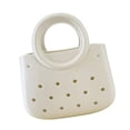 thumbnail image 4 of Bolsa de playa para mujeres Impermeable para el agua Pequeña bolsa Multipropósito de almacenamiento de verano con agujero, 4 of 8