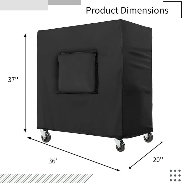 Cooler Cart Cover, Waterproof 80 Quart Patio Cooler Cart Rolling Ice