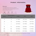 thumbnail image 7 of TiaoBug Womens Christmas Holiday Santa Costume Velvet Tube Dress Strapless Flare A Line Party Dress Red S, 7 of 7