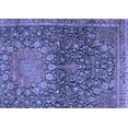 thumbnail image 1 of Ahgly Company Machine Washable Indoor Rectangle Medallion Blue Traditional Area Rugs, 7' x 10', 1 of 4