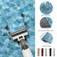 thumbnail image 5 of Round Rugs 6Ft, Blue Geometric Round Area Rug Washable Indoor Throw Carpet, Country Chic Abstract Gradient Motifs Soft Non Slip Circle Rug for Office Cabinet Home Decor Aesthetic, 5 of 8