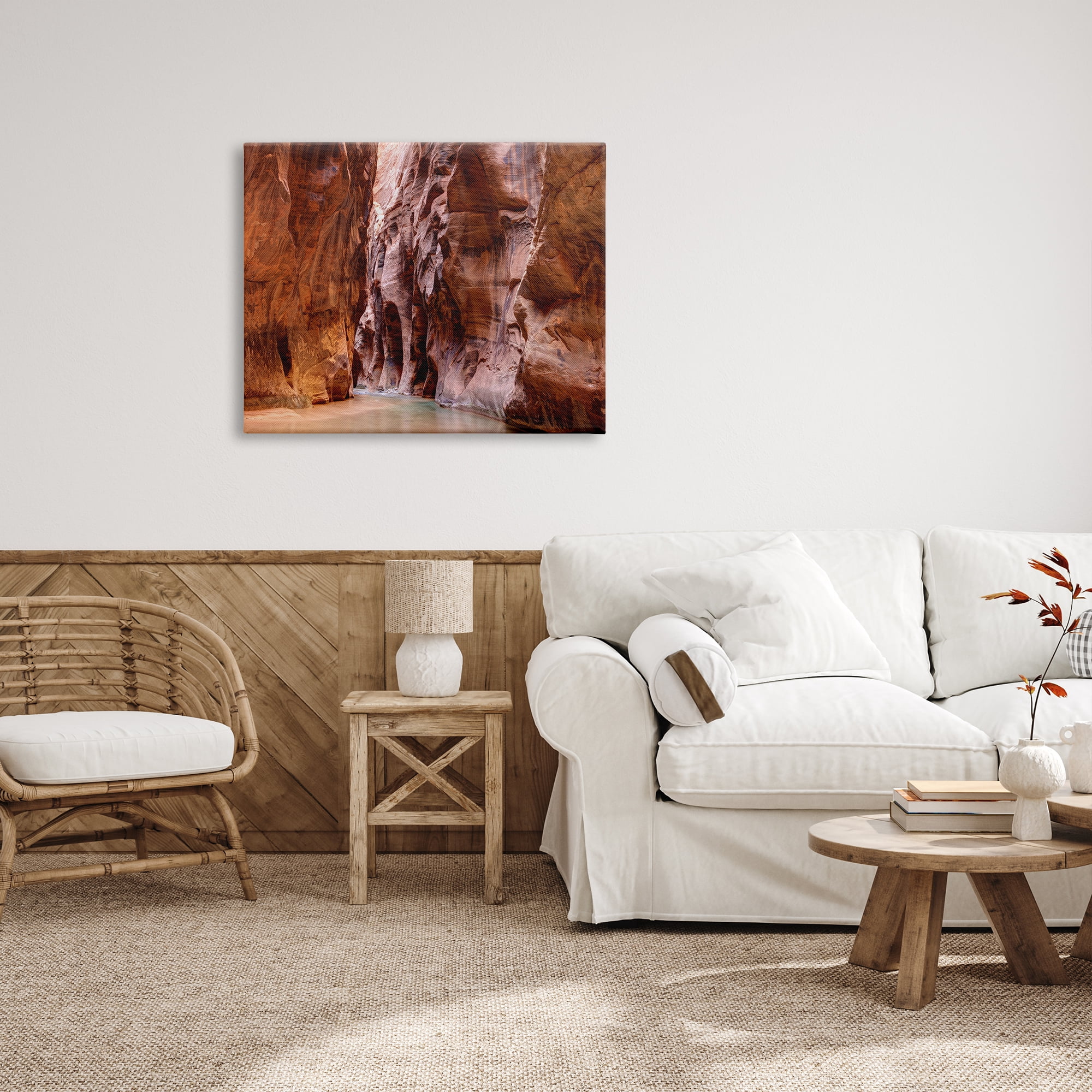 Stupell Industries Zion Park Landscape Nature Photography Gallery Wrapped Canvas Print Wall Art, 40 x 30