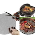 thumbnail image 6 of Non-Stick Mesh BBQ Grill Mat Reusable High Temperature Resistant Outdoor Cooking Sheet for Gas and Charcoal Grills, Black 12x16 Inch, 6 of 8