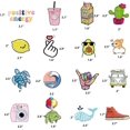thumbnail image 4 of Calcomanías adhesivas para botellas de agua, paquete de 100 unidades, lindas pegatinas estéticas de vinilo impermeables para computadora portátil, Hydroflask, monopatín, pegatinas para computador, 4 of 5