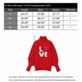 thumbnail image 4 of Valentine Sweaters for Women Juniors Loose Batwing Sleeve Turtleneck Sweater Knit Warm Pullover Sweater Shermie, 4 of 4