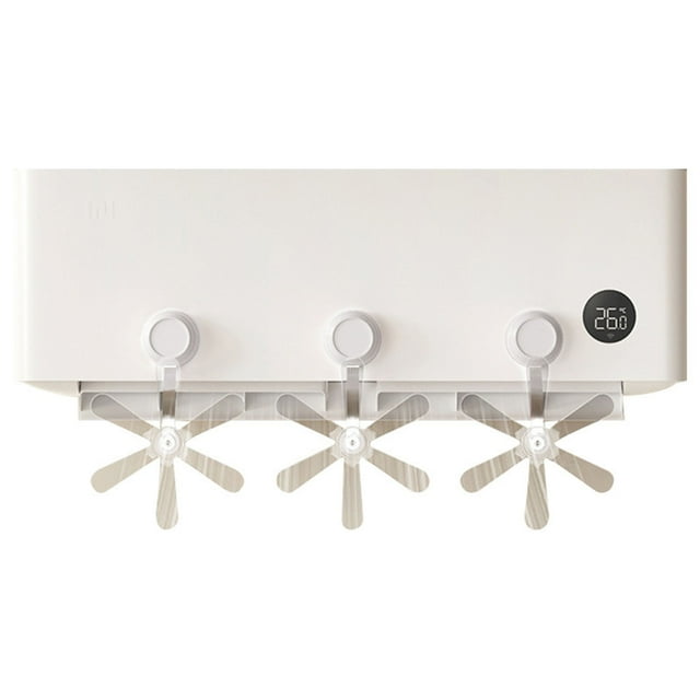 WIFKLSIIPG Soft Blowing AC Deflector 6 Non Design Adjustable Direction Quiet Bearing No Power Needed Strong Suction Cup Cool Air Without Direct Blow