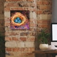 thumbnail image 5 of Epic Graffiti 'Home' by St. Hilaire Elizabeth, Canvas Wall Art, 12"x12", 5 of 8