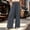 0_ Dark Gray, variant on Womens Wide Leg Pants, Elastic Waist with Ruffle Trim Detail, Wrinkle Resistant Fabric with Loose Fit for Everyday Relaxed Moments Blue XXL