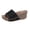 Black, variant on Wedge Platform Sandals for Women Leopard Print Open Toe Fashion Casual Summer Beach Slippers
