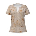 thumbnail image 3 of Naloa Tortilla Print T-Shirts Short Sleeve V Neck Tees for Women Fashion Tops Trendy Lightweight Soft Casual Summer Outfits Clothes, 3 of 5