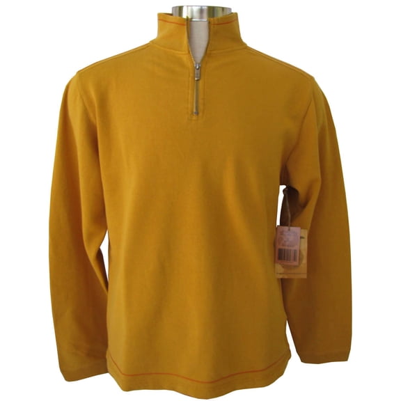 Men's '1/4 Zip Double Faced' Long Sleeve Cotton Sweater