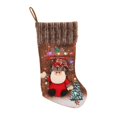 thumbnail image 3 of Medias navideñas, calcetines navideños, bolsas de regalo, calcetines navideños suaves, soportes de regalo, sacos colgantes navideños para hogares, Estilo de anciano, 3 of 10