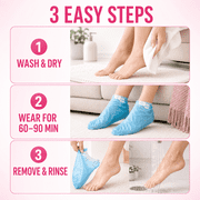 SAISZE Exfoliating Foot Peel Mask with Lavender Oil, Deep Moisturizing Foot Masks for Dry, Rough & Callused Skin, 4 Pairs