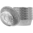 thumbnail image 1 of Molde para tarta de aluminio Tutuviw de 15 cm, paquete de 150 moldes desechables para tartas, mini tartas, platos de aluminio para pizza y quiche., 1 of 8