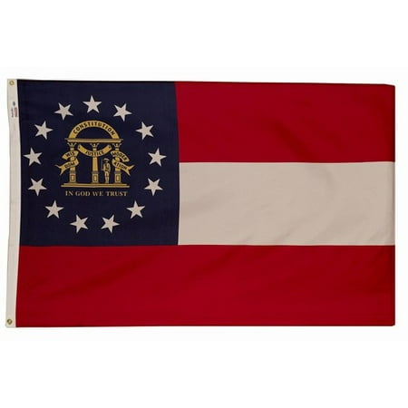 - 3x5 Georgia State Flag Made In The USA