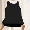 thumbnail image 5 of asjyhkr Womens Tank Tops Thermal Fall Undershirt Square Neck Sleeveless Soft Comfy Lightweight Casual Loungewear Tops(X-Large,Black), 5 of 5