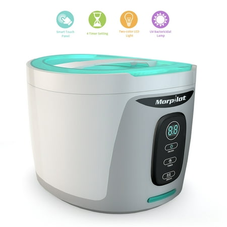 Ultrasonic Cleaner with Detachable Tank & Digital Timer, 750ML Capacity Cleaner for Jewelry,Eyeglasses, Rings, Coins,Dentures, Retainers, and Mouth Guards by