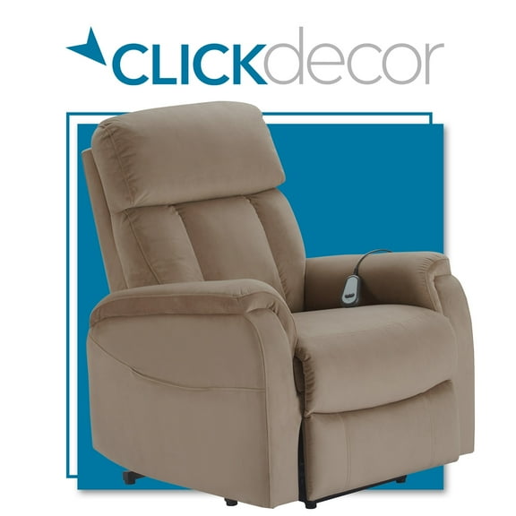 ClickDecor Samson Power Lift Recliner Chair Taupe
