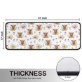 thumbnail image 5 of Kitchen Rugs Sets Of 2,White Highland Cow Flower Pattern Anti Fatigue Kitchen Mat Rugs Non Slip Washable,Decorative Kitchen Floor Mats for Kitchen,Sink,Laundry,17"x47"+17"x47", 5 of 5