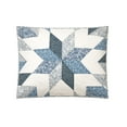 thumbnail image 2 of Modern Heirloom Bright Star Patchwork 3-Piece Quilt Set, Blue, King, All Ages, 2 of 5
