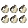 thumbnail image 1 of Kearding Interruptor giratorio de aleación de zinc de 6 piezas para estufa de con combinación cóncava única Accesorios para electrodomésticos, 1 of 6