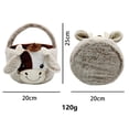 thumbnail image 2 of Peep Easter Bunny Plush toy, Adorable Plush Cow Basket for Kids Soft and Cuddly Animal Design, It Can Be Excellent Gift and toy During Easter(Gray), 2 of 3