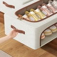 thumbnail image 6 of Shoe Storage Box, Transparent Shoe Cabinet, Folding Underbed Shoe Organizer, Space-Saving + Side Opening Design, Durable Plastic, for Home Storage, Protects Shoes, Shoe Rack, Shoe Holder Aestivo, 6 of 9