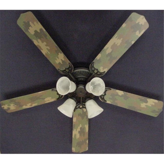Ceiling Fan Designers 52FAN-KIDS-CAMOG Ventilateur de Plafond Vert 52 Po